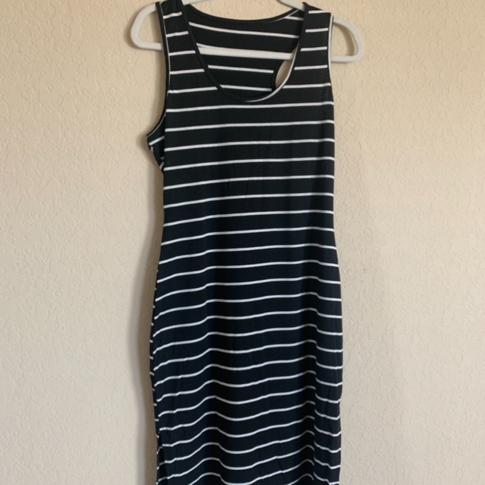 midi striped tank dress NBW